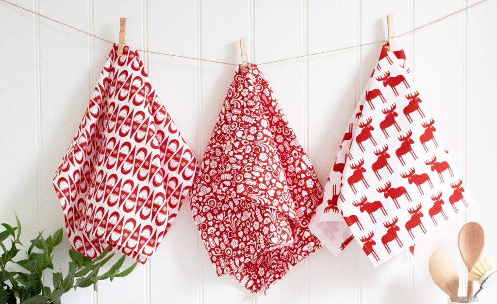 christmas kitchen towel