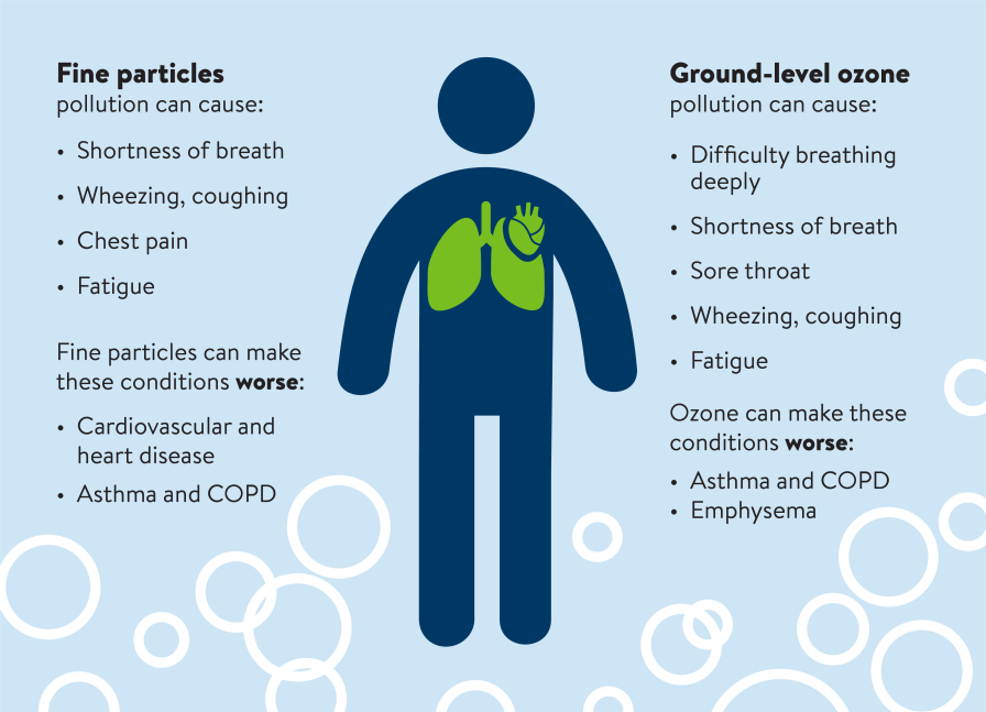 polluted air impact on health